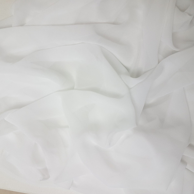 בד שיפון לבן