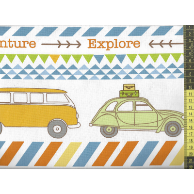 בד קנבס 'מכוניות בדרכים'