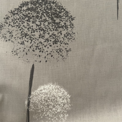 בד קנבס אפור מודפס