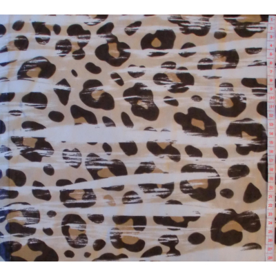 בד שיפון מנומר קווים 