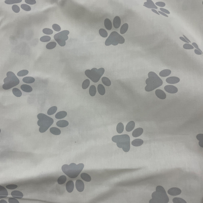 בד כותנה (פרקל) עקבות כלב - רוחב 2.5 מ' 