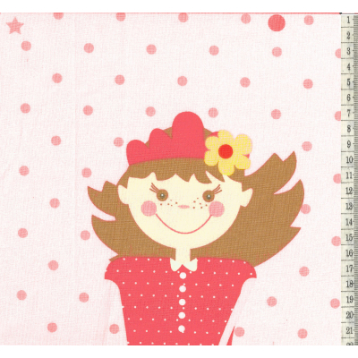 בד כותנה בנות - רוחב 2.5 מ'