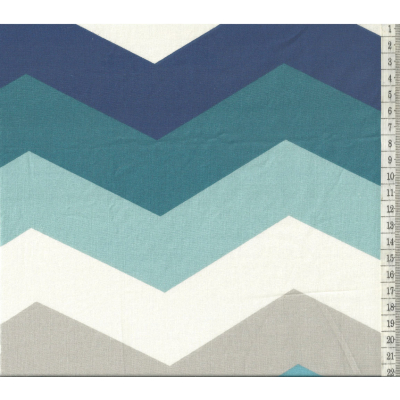 בד כותנה זיגזג גדול - רוחב 2.5 מ'