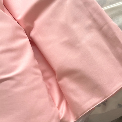 בד כותנה ורוד קורל - רוחב 2.8 מטר