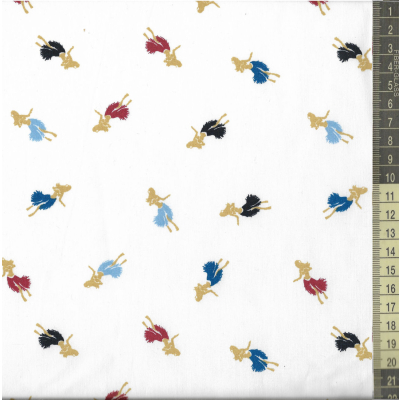 בד כותנה (פרקל) רקדניות - רוחב 2.75 מ'