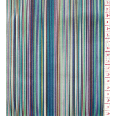 בד כותנה פסים דקים (גווני כחול) - רוחב 2.5 מ' 