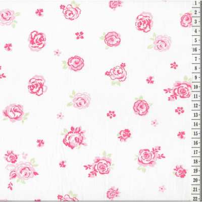 בד כותנה פרחוני - רוחב  2.4 מ'