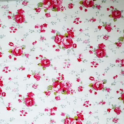 בד כותנה פרחוני - רוחב 2.5 מ'