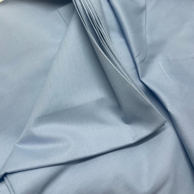 בד כותנה תכלת אפרפר - רוחב 2.5 מטר