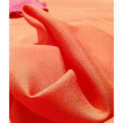 בד קרפ כתום בהיר