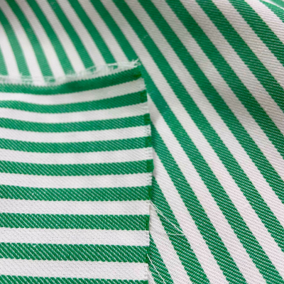 בד בייבי דריל פסים ירוק-לבן 