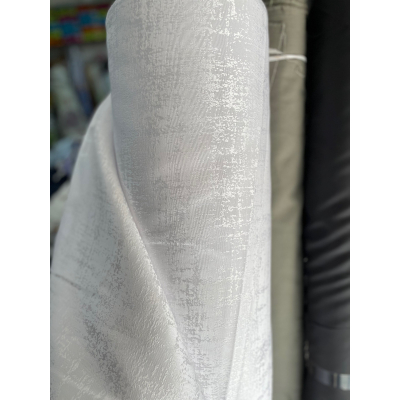 בד ג'קארד (2) לבן - רוחב 3 מ'