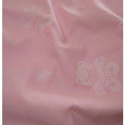 בד ג'קארד ורוד דובונים 