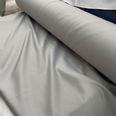 בד דמוי פשתן למפות אפור - רוחב 3 מ'