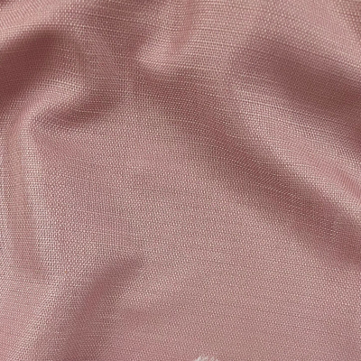 בד דמוי פשתן למפות ורוד עתיק - רוחב 3 מ'