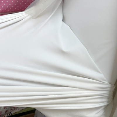 בד לייקרה 213 גר' לבן