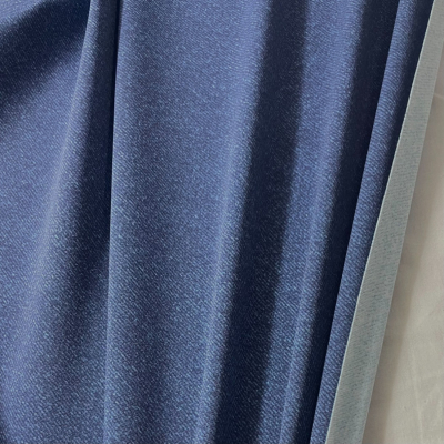 בד לייקרה 250 גר' הדפס ג׳ינס כחול