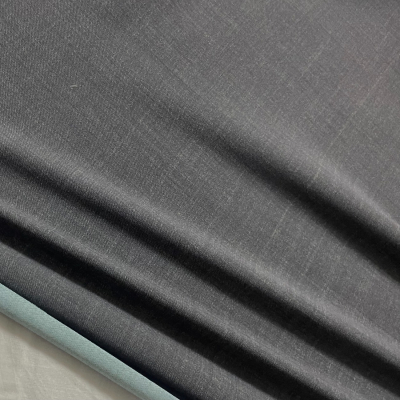 בד לייקרה 250 גר' הדפס ג׳ינס אפור כהה