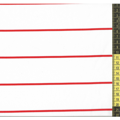 בד לייקרה בגדי ים פסים אדומים