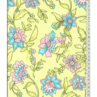 בד פרקל לייקרה מודפס 