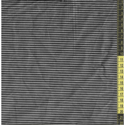 בד פרקל לייקרה פסים שחור לבן 