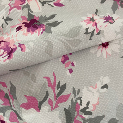 בד פיקה פרחים גדולים - רוחב 2.2 מ'
