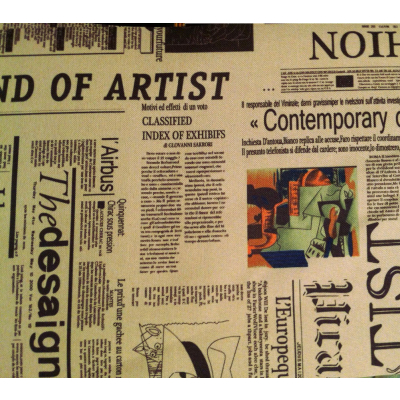 בד פוליאסטר 600 (גב פי.וי.סי) עיתון