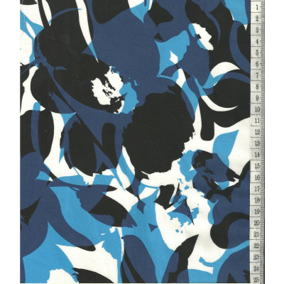 בד סאטן כותנה לייקרה מודפס  