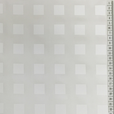 בד כותנה (סאטן 220) ריבועים לבנים - רוחב 2.8 מ'