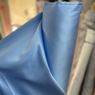 בד סאטן למפות תכלת - רוחב 3 מ'