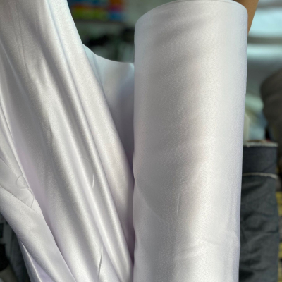 בד סאטן למפות לבן - רוחב 3 מ'