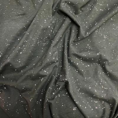 בד סינגל ירוק זית שפריצים