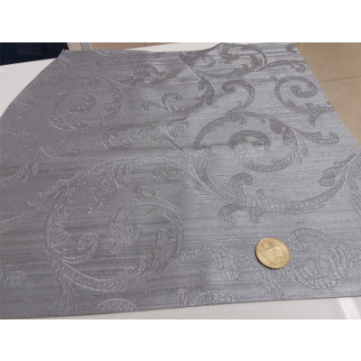 דמוי עור כסוף מעוטר