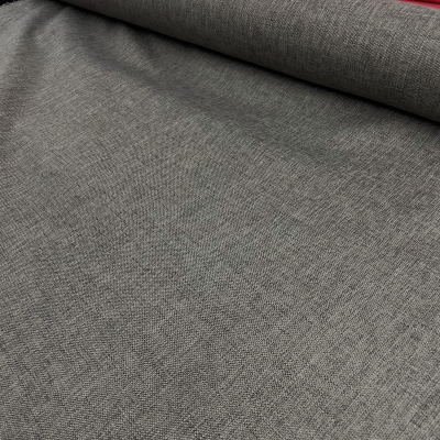 בד ריפוד דמוי פשתן אפור