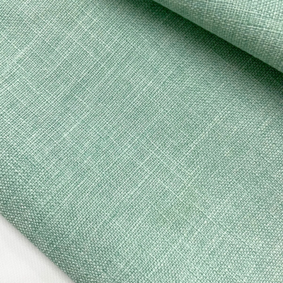 בד ריפוד דמוי פשתן טורקיז מנטה