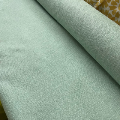 בד ריפוד דמוי פשתן טורקיז מנטה