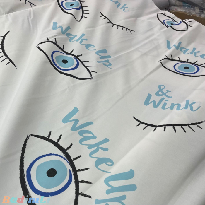 בד כותנה 'wakeup'- רוחב 2.8 מ' 